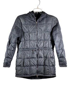 L.L. Bean Downtek Water-Repellent Down Jacket With Hood Gray Size Small